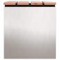 Preview: Gartenbank Silber 40 x 40 x 43 cm Edelstahl