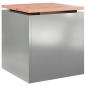 Preview: Gartenbank Silber 40 x 40 x 43 cm Verzinkter Stahl
