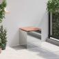 Preview: Gartenbank Silber 40 x 40 x 43 cm Verzinkter Stahl