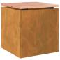 Preview: Gartenbank Rostig 40 x 40 x 43 cm Wetterfeststahl