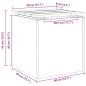 Preview: Gartenbank Rostig 40 x 40 x 43 cm Wetterfeststahl