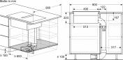 Preview: Siemens ED611BGA7 iQ300 Induktionskochfeld mit Dunstabzug+Flachkanal L(ED611BS16E+HZ9VDSB2), 60cm breit, Rahmenlos aufliegend, schwarz