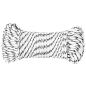 Preview: Bootsseil Geflochten Weiß 5 mmx25 m Polyester