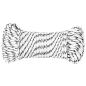 Preview: Bootsseil Geflochten Weiß 5 mmx25 m Polyester