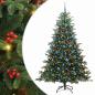 Preview: Künstlicher Weihnachtsbaum mit 300 LEDs mit Ständer Grün 180 cm