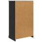 Preview: Sideboard 3 pcs Schwarz Eichen-Optik Holzwerkstoff