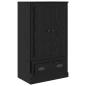Preview: Sideboard 3 pcs Schwarz Eichen-Optik Holzwerkstoff