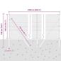 Preview: Bodenmontierter Sechseckzaun 25 x 1,4 m PVC-beschichteter Stahl