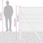 Preview: Bodenmontierter Sechseckzaun 25 x 1,4 m PVC-beschichteter Stahl