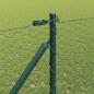 Preview: Zaun mit Pfosten Grün 1,4 x 25 m PVC-beschichteter Stahl