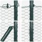 Preview: Zaun mit Pfosten Grün 1,4 x 25 m PVC-beschichteter Stahl