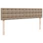 Preview: Ottoman-Bett mit Matratze Cappuccino-Braun 160x200cm Kunstleder