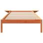 Preview: Bettgestell mit Nachttischen Wachsbraun 80 x 210 cm