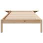 Preview: Bettgestell mit Nachttischen Natur 90 x 210 cm