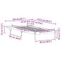Preview: Bettgestell mit Nachttischen Wachsbraun 100 x 210 cm