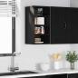 Preview: ARDEBO.de - Hängeschrank Riga Schwarz Eichen-Optik 30 x 29,5 x 60 cm