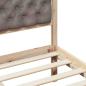 Preview: Bettgestell mit Kopfteil Taupe 75 x 190 cm Stoff