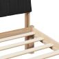 Preview: Bettgestell Braun und Schwarz 80 x 200 cm Massivholz Kiefer