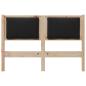 Preview: Kopfteil Sonstiges Braun 120 cm Massivholz Kiefer