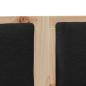 Preview: Kopfteil Sonstiges Braun 120 cm Massivholz Kiefer