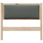 Preview: Kopfteil Sonstiges Braun 90 cm Massivholz Kiefer