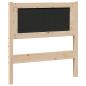 Preview: Kopfteil Sonstiges Braun 80 cm Massivholz Kiefer
