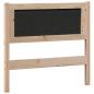 Preview: Kopfteil Sonstiges braun und dunkelgrau 90 cm Massivholz Kiefer