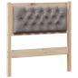 Preview: Kopfteil Sonstiges Braun und Taupe 80 cm Massivholz Kiefer