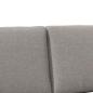 Preview: Gepolstertes Kopfteil Taupe 135 cm Massives Kiefernholz