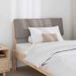 Preview: Gepolstertes Kopfteil Taupe 90 cm Massives Kiefernholz