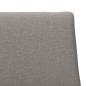 Preview: Gepolstertes Kopfteil Taupe 90 cm Massives Kiefernholz