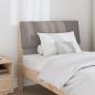 Preview: ARDEBO.de - Gepolstertes Kopfteil Taupe 80 cm Massives Kiefernholz