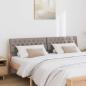 Preview: Gepolstertes Kopfteil Taupe 180 cm Massives Kiefernholz