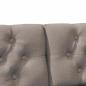 Preview: Gepolstertes Kopfteil Taupe 180 cm Massives Kiefernholz