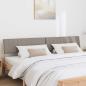 Preview: Gepolstertes Kopfteil Taupe 200 cm Massives Kiefernholz