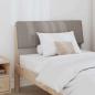 Preview: Gepolstertes Kopfteil Taupe 90 cm Massives Kiefernholz
