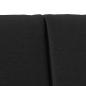 Preview: Gepolstertes Kopfteil Schwarz 160 cm Massives Kiefernholz