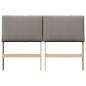 Preview: Gepolstertes Kopfteil Taupe 160 cm Massives Kiefernholz