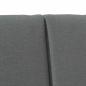 Preview: Gepolstertes Kopfteil Dunkelgrau 120 cm Massives Kiefernholz