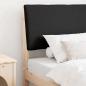 Preview: ARDEBO.de - Gepolstertes Kopfteil Schwarz 100 cm Massives Kiefernholz