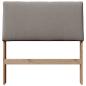 Preview: Gepolstertes Kopfteil Taupe 100 cm Massives Kiefernholz