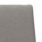 Preview: Gepolstertes Kopfteil Taupe 75 cm Massives Kiefernholz