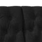 Preview: Gepolstertes Kopfteil Schwarz 180 cm Massives Kiefernholz
