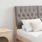 Preview: ARDEBO.de - Gepolstertes Kopfteil Taupe 120 cm Massives Kiefernholz