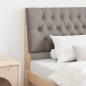 Preview: ARDEBO.de - Gepolstertes Kopfteil Taupe 100 cm Massives Kiefernholz