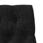 Preview: Gepolstertes Kopfteil Schwarz 80 cm Massives Kiefernholz