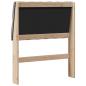 Preview: Gepolstertes Kopfteil Taupe 80 cm Massives Kiefernholz