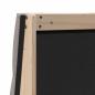 Preview: Gepolstertes Kopfteil Taupe 80 cm Massives Kiefernholz