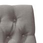 Preview: Gepolstertes Kopfteil Taupe 75 cm Massives Kiefernholz