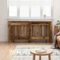 Preview: ARDEBO.de - Heizkörperabdeckung Altholz 172 x 19 x 81,5 cm Holzwerkstoff